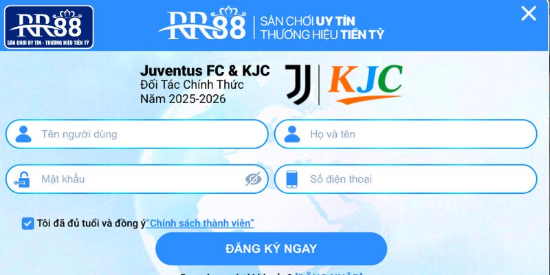 5 bước đăng ký, đăng nhập tại RR88