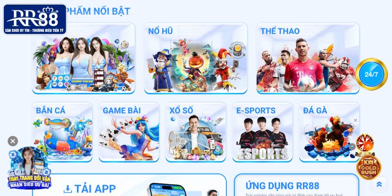 Điểm danh hạng mục game hot của RR88