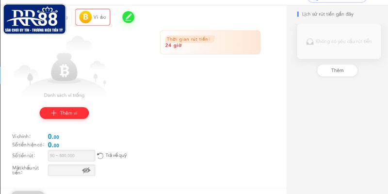 Kiểm tra và xác nhận lại giao dịch rút tiền RR88