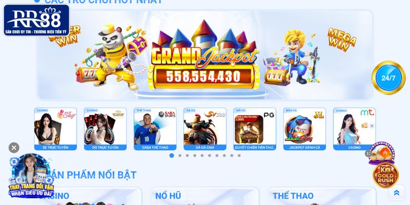 Truy cập website chính thức của RR88